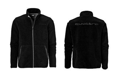 Куртка чоловіча Audi Quattro флісова, XL, чорна