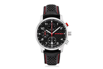 Чоловічий наручний годинник-хронограф Audi Sport Chronograph Carbon, Mens, чорний / сріблястий