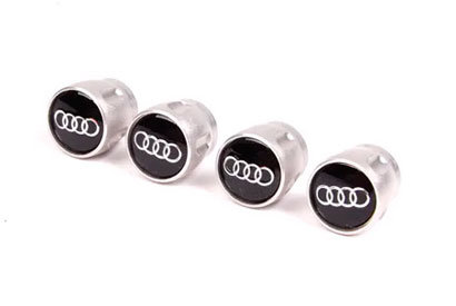 Комплект из 4-х колпачков на нипель Audi Valve Stem Caps, Aluminium